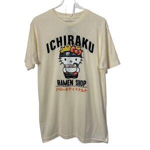 Boxlunch Naruto Shippuden X Hello Kitty Ichiraku Ramen Shop Tee Large NWT